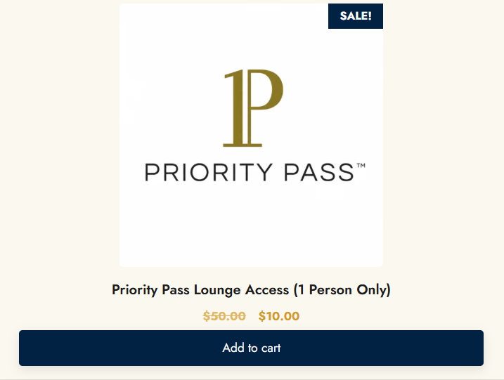 Airport Lounge Access for 1 Person – No Credit Card Required for Just $10