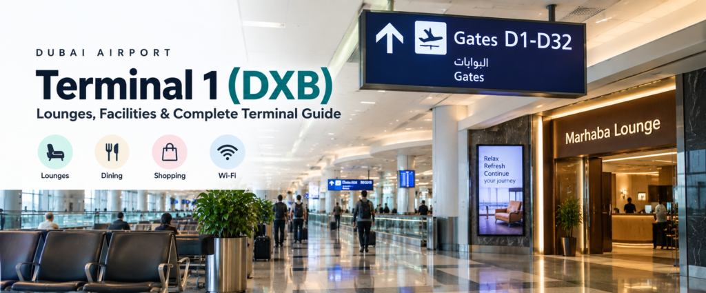 How to Find Lounges in Dubai Airport Terminal 1