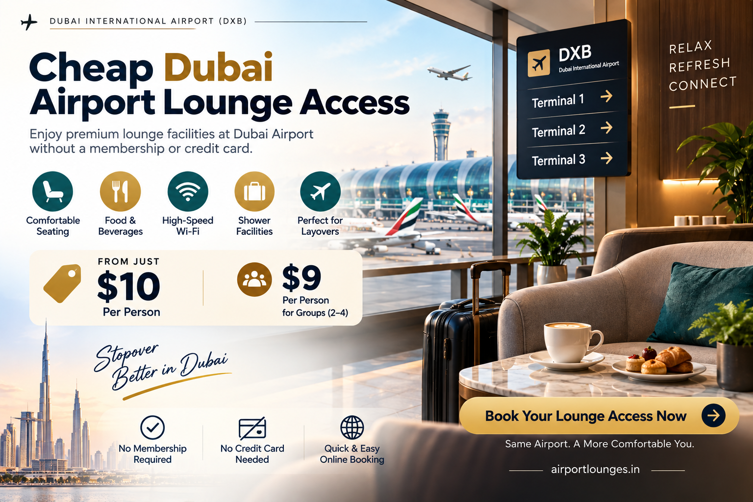 Cheap Dubai Airport Lounge Access