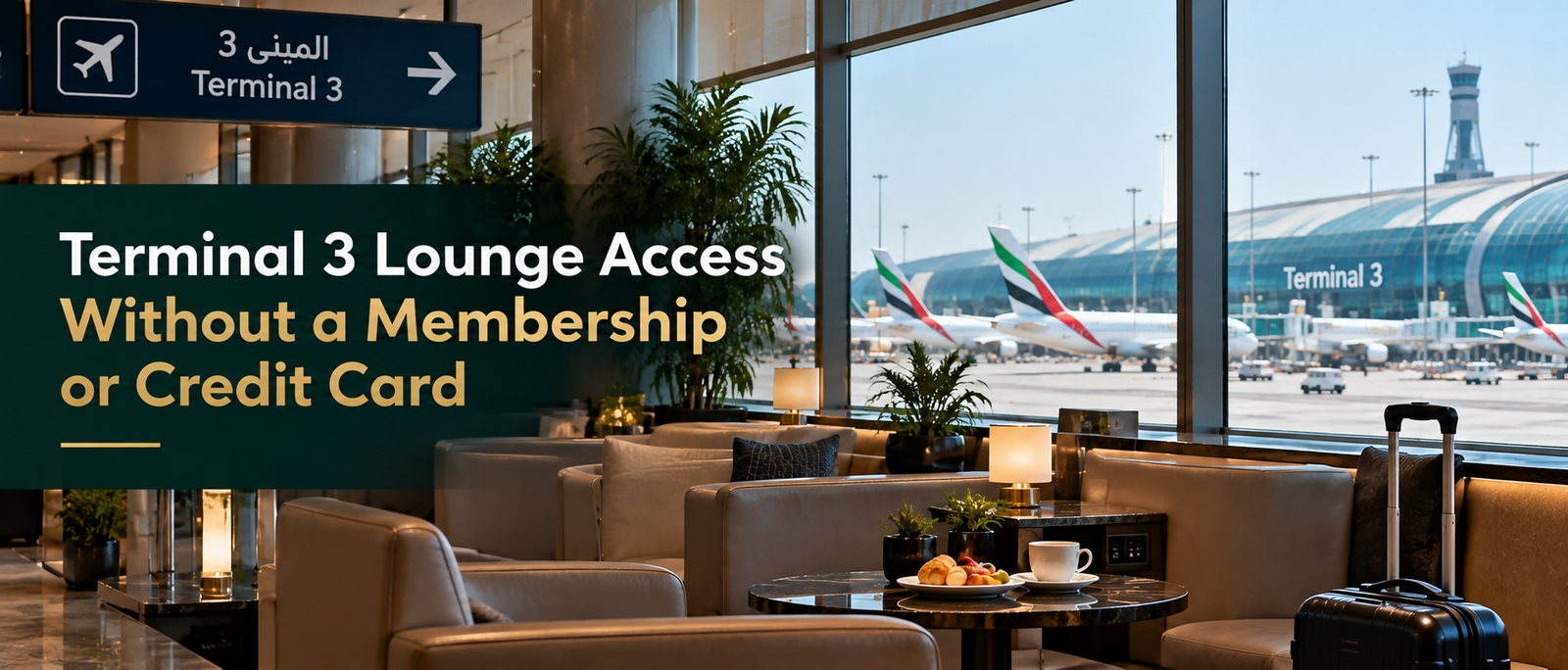 Terminal 3 Lounge Access Without a Membership or Credit Card