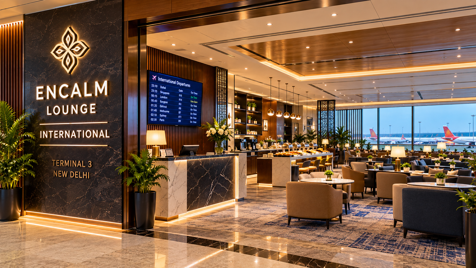 Delhi Airport Terminal 3 International Lounges